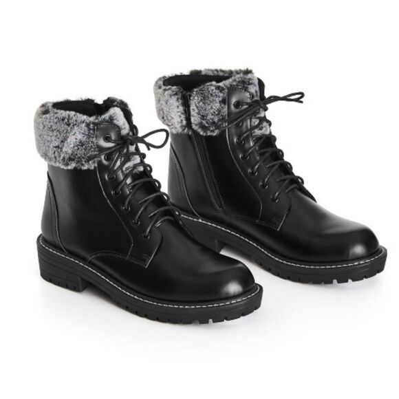 CLOUDWALKERS WIDE FIT Saige Ankle Boot - black,  Size 9.5 - Picture 1 of 12
